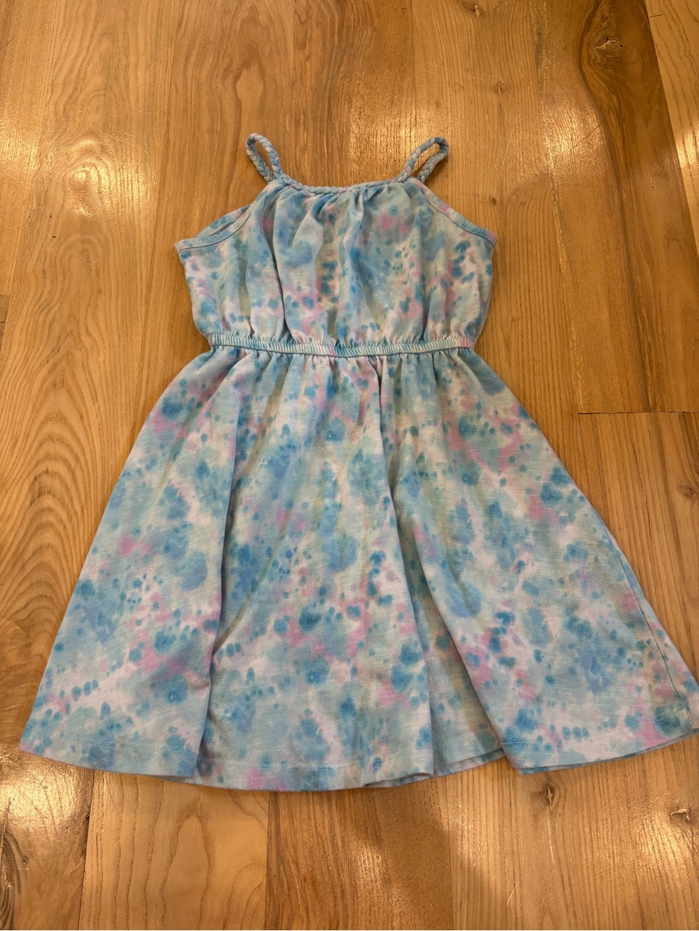 Sonoma Goods For Life Girls Pastel Watercolor Tie Dye Dress - Picture 4 of 9